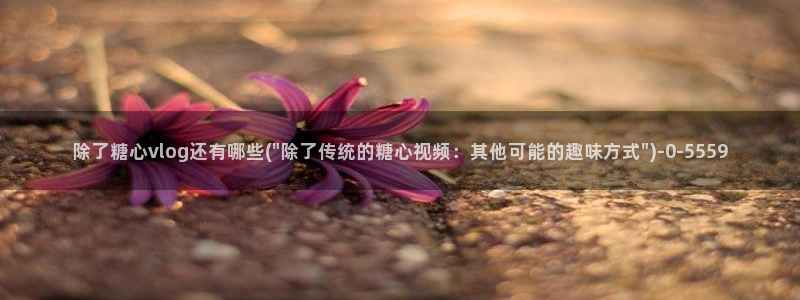 心糖vlog谁最好看